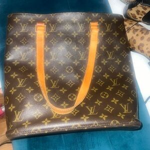 Authentic Louis Vuitton Brown and Tan Monogram Tote - small/medium size